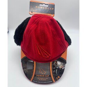 Powercap Lighted Brim Hat Ear Muffs Winter 50 Hours Battery NEW Dual Lights